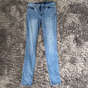 Blue denim high rise skinny  jeans